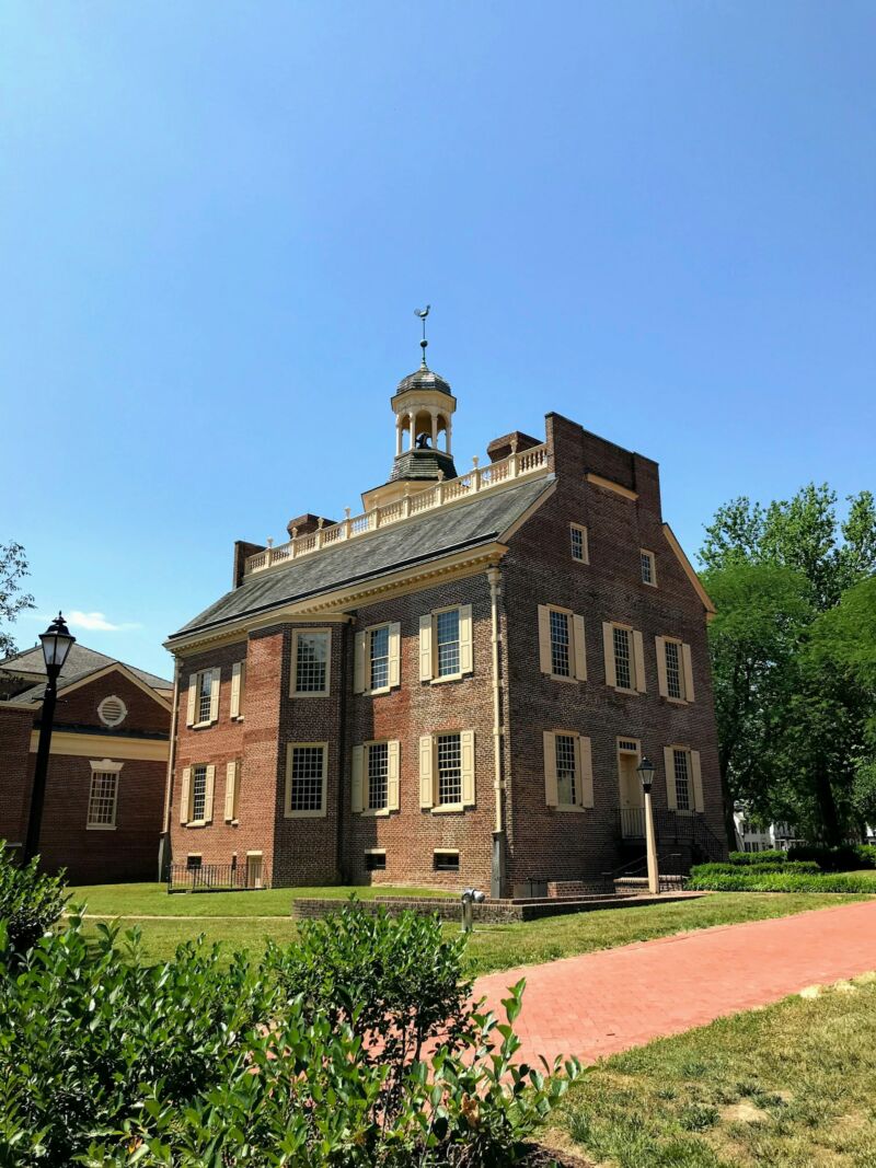 The Old State House in Dover, Delaware