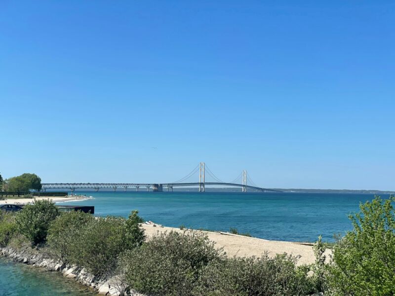 The Mackinac Bridge, Michigan