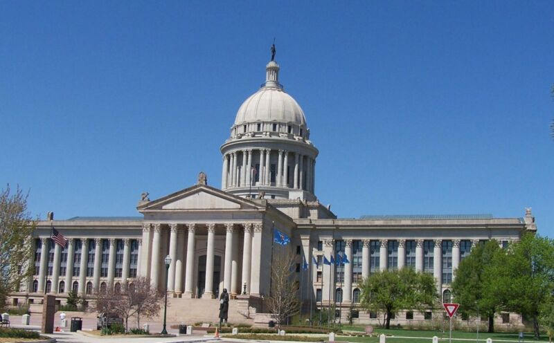 The Oklahoma State Capitol in Oklahoma City