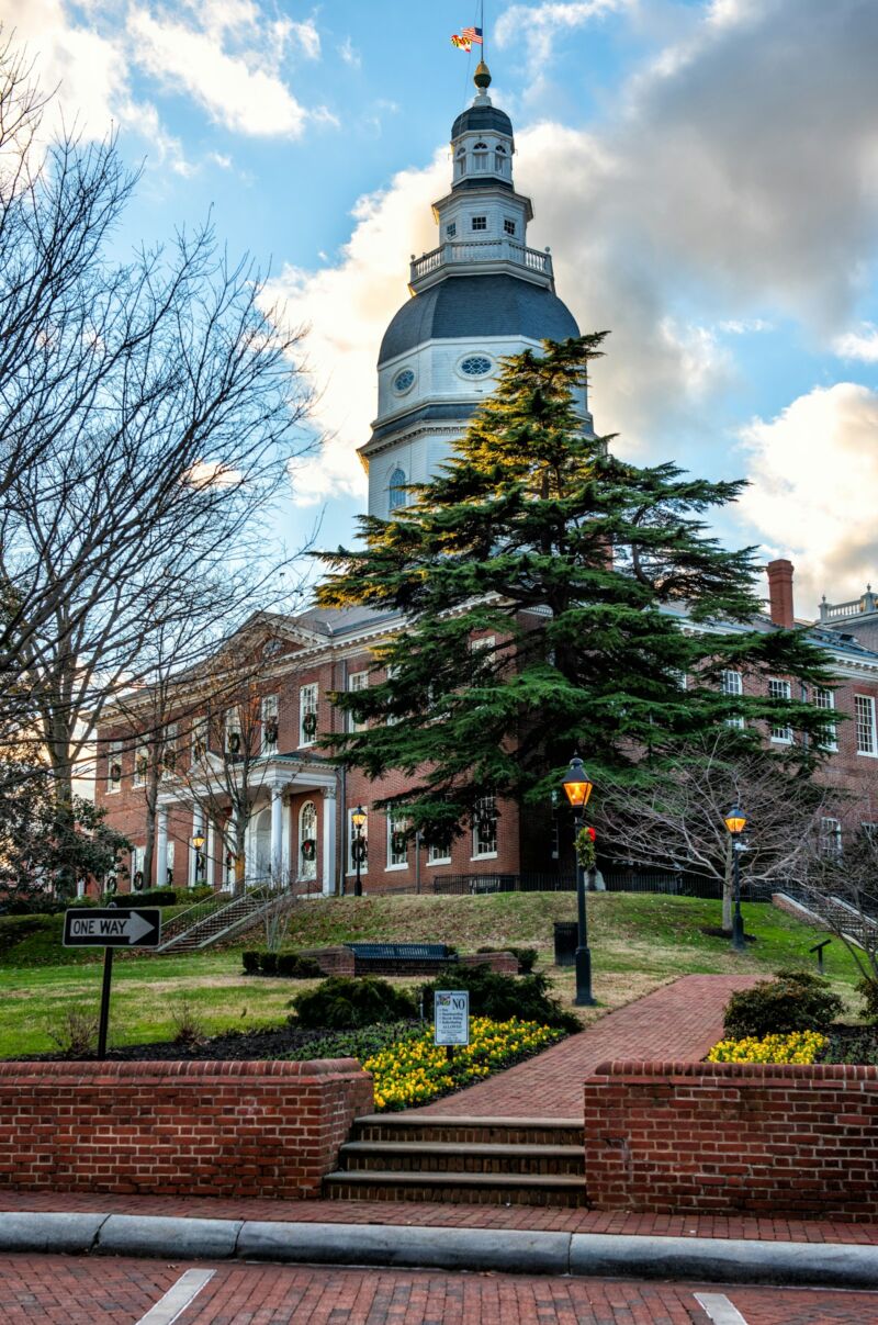 The Maryland State House in Annapolis