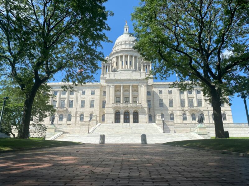 The Rhode Island State House in Providence